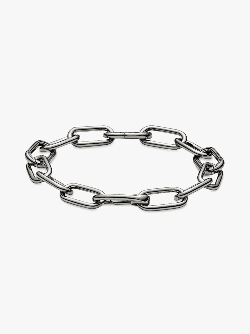 Pandora Polished Silver Paperclip Link Bracelet